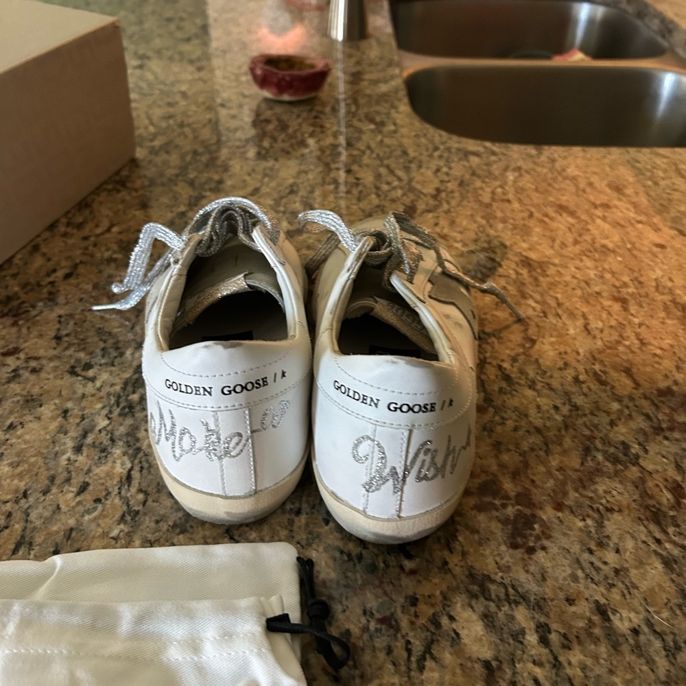 Golden Goose size 37 never worn. Limited Edition Neiman Marcus - Picture 2 of 5